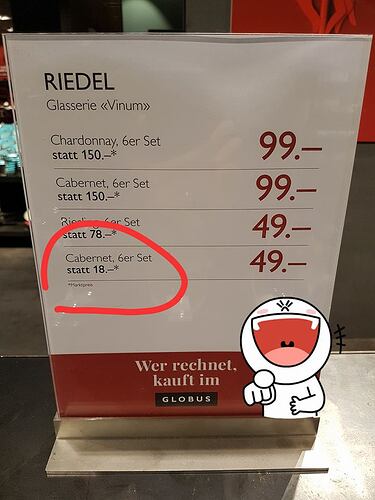 wer rechnet kauft im globus