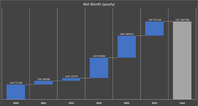 Net Worth Progression (YoY)